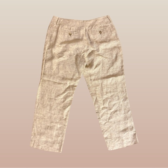 Jones New York Cream Linen Trousers - Picture 3 of 7